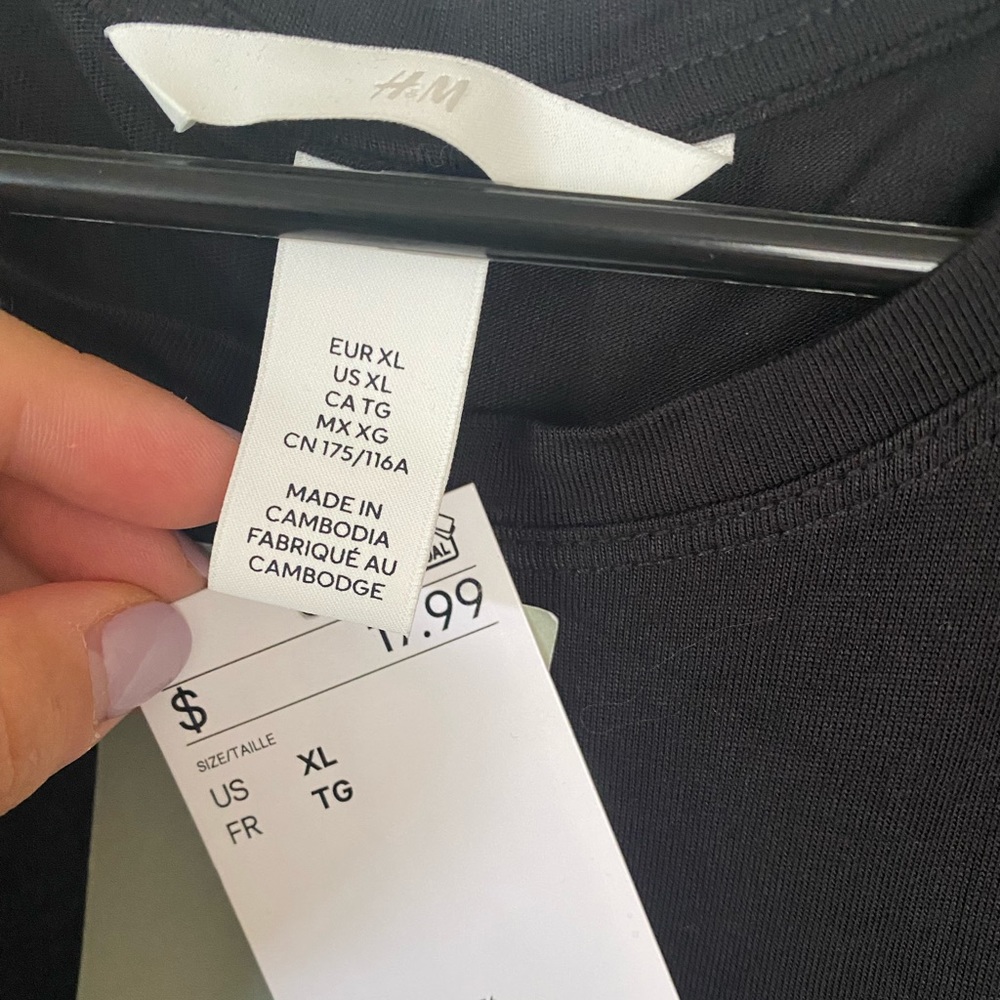 Black H&M Maxi Shirt Dress
